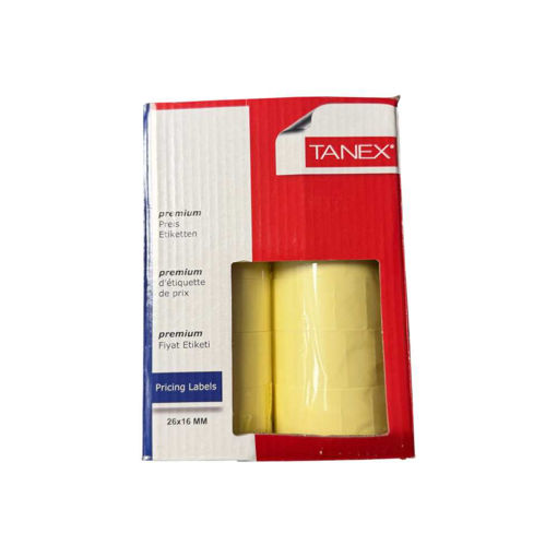Picture of TANEX PRICE GUN LABEL REFILL 26X16MM DOUBLE LINE - 24 ROLLS